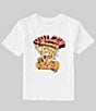 Volcom Little Boys 2T-7 Short Sleeve Pizza Power T-Shirt, Color:White - Image 1