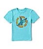 Color:Crete Blue - Image 1 - Little Boys 2T-7 Short Sleeve Ramp Raptor T-Shirt