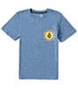 Color:Stone Blue Heather - Image 2 - Little Boys 2T-7 Short Sleeve Shaped Up T-Shirt