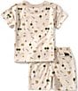Volcom Little Boys Short Sleeve T-Shirt And Knit Shorts Set, Color:White - Image 2