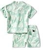 Volcom Little Boys Short-Sleeve Toweling Shirt & Short Set, Color:Sea Spray - Image 2