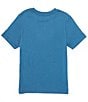 Color:Dark Blue - Image 2 - Little Boys 2T-7 Short Sleeve Twisted Up Graphic T-Shirt