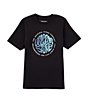 Color:Black - Image 1 - Little Boys 2T-7 Short Sleeve Twisted Up Graphic T-Shirt