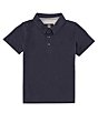 Color:Navy - Image 1 - Little Boys 2T-7 Short-Sleeve Wowzer Polo Shirt