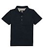 Color:Black - Image 1 - Little Boys 2T-7 Short-Sleeve Wowzer Polo Shirt