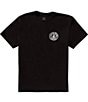 Volcom Logo Stamp Short Sleeve T-Shirt, Color:Black - Image 2