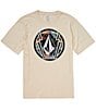 Volcom Melting Short Sleeve T-Shirt, Color:Off White Heather - Image 1