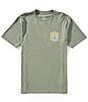 Volcom Plated Short Sleeve T-Shirt, Color:Light Olive - Image 2