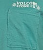 Volcom Pocket Dial Short Sleeve T-Shirt, Color:Stormy Blue - Image 4