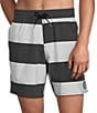 Volcom Psyche 17#double; Outseam Stripe Swim Trunks - Image 1