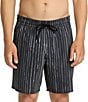 Volcom Psyche 17#double; Outseam Swim Trunks, Color:Black White - Image 1