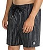 Volcom Psyche 17#double; Outseam Swim Trunks, Color:Black White - Image 3