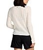 Volcom Pulp Stitchin Wide Rib Flyaway Front Cardigan, Color:Star White - Image 2