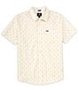 Color:Off White - Image 1 - Short Sleeve Honestone Woven Shirt