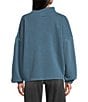 Volcom Stone Long Sleeve Quarter Zip Brushed Back Fleece Sweater, Color:Emerald Green - Image 2