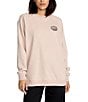 Volcom Stone Magic Raglan Sleeve Brushed-Back Fleece Boyfriend Sweatshirt, Color:Khaki - Image 2