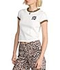 Volcom Stoney Time Short Sleeve Ringer T-Shirt, Color:Star White - Image 3