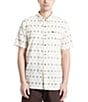Volcom Trusted Printed Short Sleeve Woven Shirt, Color:White - Image 1