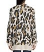 Volcom Wylding Out Long Sleeve Animal Print Wool Blend Cardigan, Color:Animal Print - Image 2
