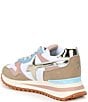 Color:Taupe/Multi - Image 3 - Yak Suede Colorblock Platform Retro Sneakers