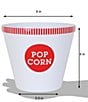 Wabash Valley Farms 5-Piece Popcorn Bowl Set with Kernel Catcher, Color:Red - Image 3