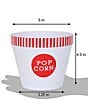 Wabash Valley Farms 5-Piece Popcorn Bowl Set with Kernel Catcher, Color:Red - Image 4