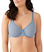 Color:Country Blue - Image 1 - All Edge Underwire Lace Bra