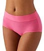 Color:Hot Pink - Image 3 - At Ease Elastic-Free Brief Panty