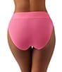 Color:Hot Pink - Image 2 - At Ease High-Cut Microfiber Panty