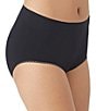 Wacoal Feeling Flexible Brief Panty, Color:Black - Image 3