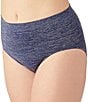 Wacoal B-Smooth® Seamless Brief Panty, Color:Pat Blue Heather - Image 3