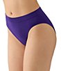 Wacoal B-Smooth Seamless High-Cut Brief Panty, Color:Purple Indigo - Image 3