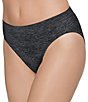 Color:Charcoal Heather - Image 1 - B-Smooth Seamless High-Cut Brief Panty