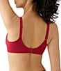 Wacoal Back Appeal® Dot Jacquard Underwire Bra, Color:Regina Red - Image 2