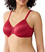 Wacoal Back Appeal® Dot Jacquard Underwire Bra, Color:Regina Red - Image 3