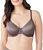 Wacoal Back Appeal® Dot Jacquard Underwire Bra, Color:Cappuccino - Image 1