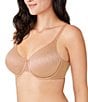 Wacoal Back Appeal® Dot Jacquard Underwire Bra, Color:Praline - Image 3