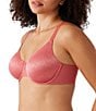 Color:Mineral Red - Image 3 - Back Appeal® Dot Jacquard Underwire Bra