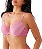 Wacoal Back Appeal™ Dot Jacquard Underwire U-Shape Back T-Shirt Full-Busted Bra, Color:Chateau Rose - Image 3