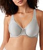Color:Ultimate Gray - Image 1 - Basic Beauty Full Figure Seamless Underwire Bra