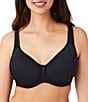 Color:Black - Image 1 - Basic Beauty Spacer Underwire Full-Busted T-Shirt Bra