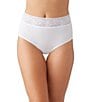 Wacoal Lace Comfort Touch Brief, Color:White - Image 1