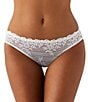 Wacoal Embrace Lace® Sheer Mesh Bikini Panty, Color:Delicate White - Image 1