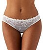 Color:Delicate White - Image 1 - Embrace Lace® Sheer Mesh Bikini Panty