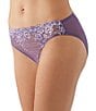 Wacoal Embrace Lace® Sheer Mesh Bikini Panty, Color:Grape Compote - Image 3