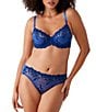 Color:Blue/Bellwether Blue - Image 4 - Embrace Lace® Underwire Bra