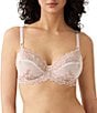 Wacoal Embrace Lace® Underwire Bra, Color:Angel Wing/Rose Dust - Image 1