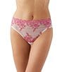 Wacoal Embrace Lace® Hi-Cut Brief Panty, Color:Ballet Slipper/Chateau Rose - Image 1