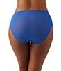 Color:Blue/Bellwether Blue - Image 2 - Embrace Lace® Hi-Cut Brief Panty