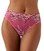 Color:Hot Pink/Multi - Image 1 - Embrace Lace® Hi-Cut Brief Panty